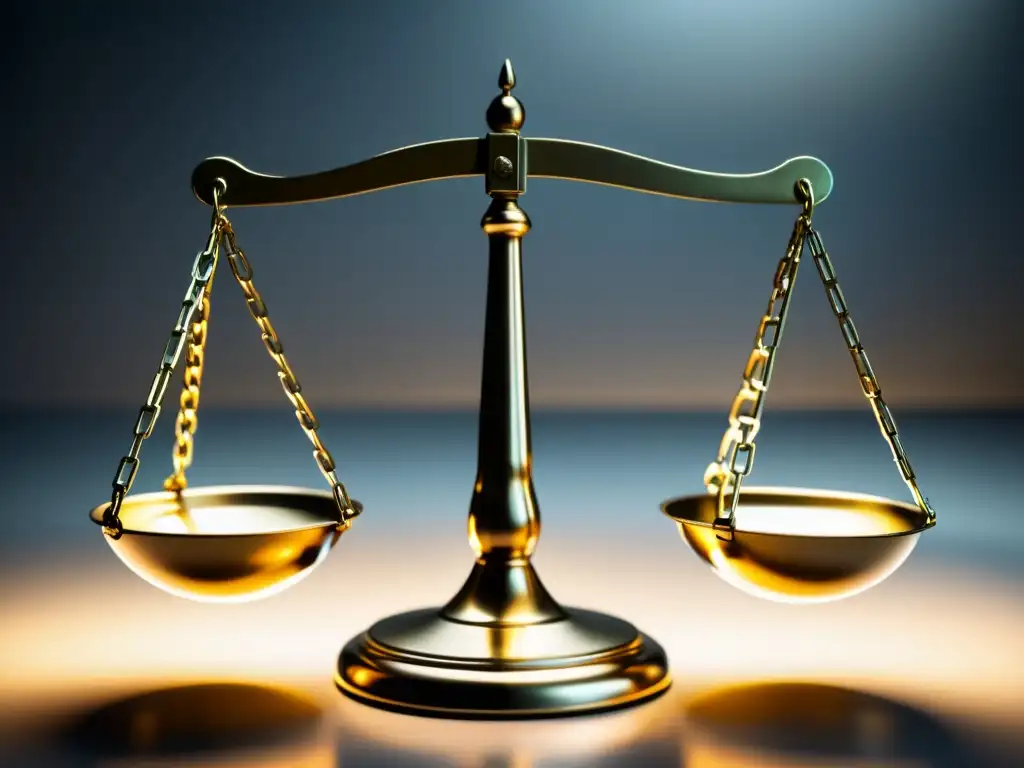 Equilibrio fiscal: Impuestos vs Una balanza simbolizando el equilibrio entre las responsabilidades del contribuyente en derecho tributario