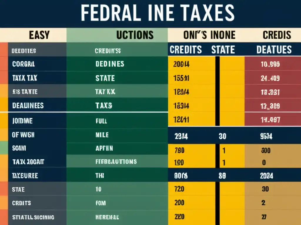 Diferencias Impuestos Federales y Estatales: Comparativa Detallada Comparativa detallada de impuestos estatales y federales, con gráficos y colores para fácil referencia