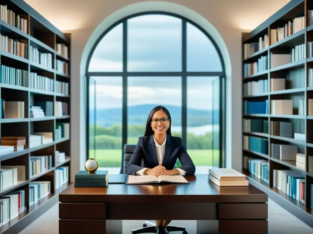 Consultor financiero moderno en reunión con clientes diversos Consultoría fiscal para planificación sucesoria: Asesor moderno en una oficina elegante, consultando con clientes diversos