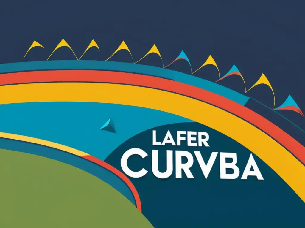 Curva de Laffer en Colombia: Detallada ilustración 8K Detalle colorido de la Curva de Laffer en Colombia, con gráficos detallados y símbolos nacionales
