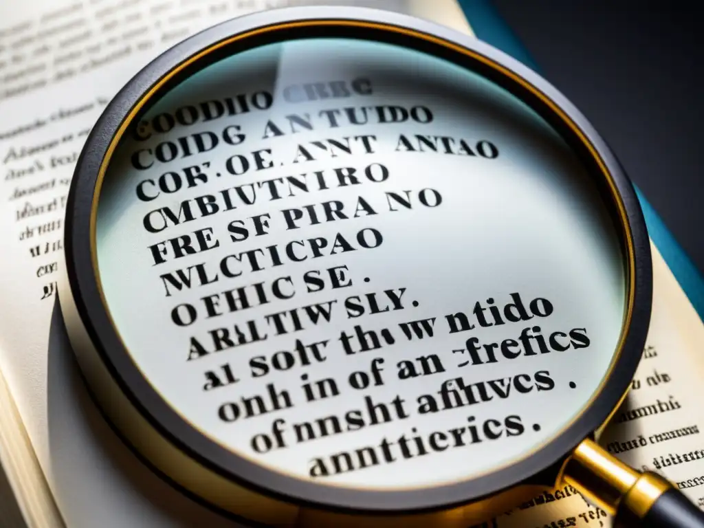 Detalle minucioso: Código Tributario Anotado bajo lupa Detalle excepcional del Código Tributario Anotado, resaltando la minuciosidad de las anotaciones y referencias legales