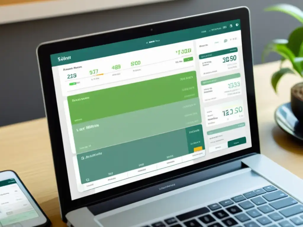 Dashboard de software de gestión de impuestos: intuitivo y profesional Detalle de software de gestión tributaria con diseño profesional y usabilidad del software de gestión tributaria