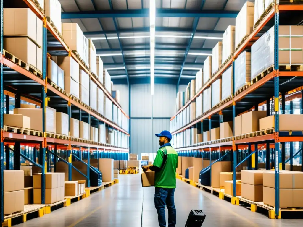 Logística eficiente en almacén de ecommerce en CDMX Almacén de ecommerce en México: eficiente gestión de inventario y paquetes, tecnología logística moderna