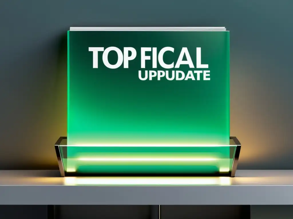Revistas de Actualización Fiscal: Elegancia y Profesionalismo Un elegante puesto de revistas con las mejores revistas actualización fiscal 2023, reflejando modernidad y profesionalismo