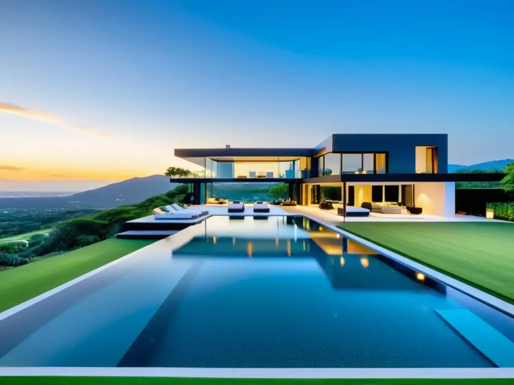 Propiedad de lujo con diseño arquitectónico moderno y vistas panorámicas Exclusiva propiedad con diseño moderno y vistas panorámicas