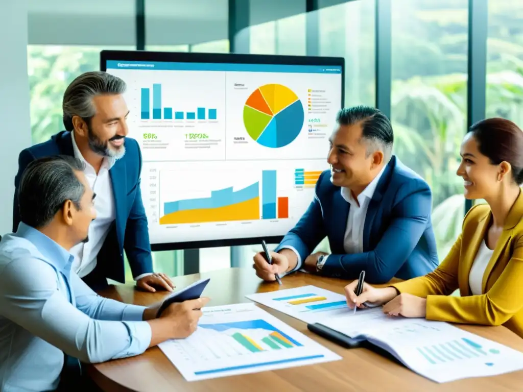 Planificación Tributaria para PYMES: Estrategias Colombianas Grupo de emprendedores y contadores colombianos discuten estrategias de alivio tributario para PYMES en Colombia