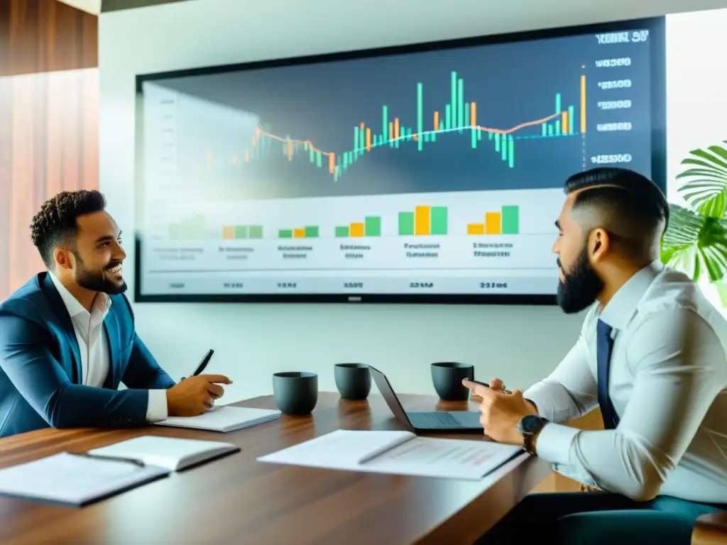 Jóvenes emprendedores en México: Estrategias fiscales para el éxito Grupo de emprendedores mexicanos planeando estrategias fiscales para sus negocios