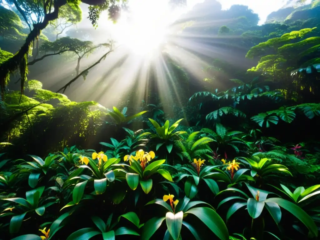Esplendor verde: La exuberante belleza de la selva mexicana Imagen impactante de la exuberante selva mexicana, con su diversa flora y fauna