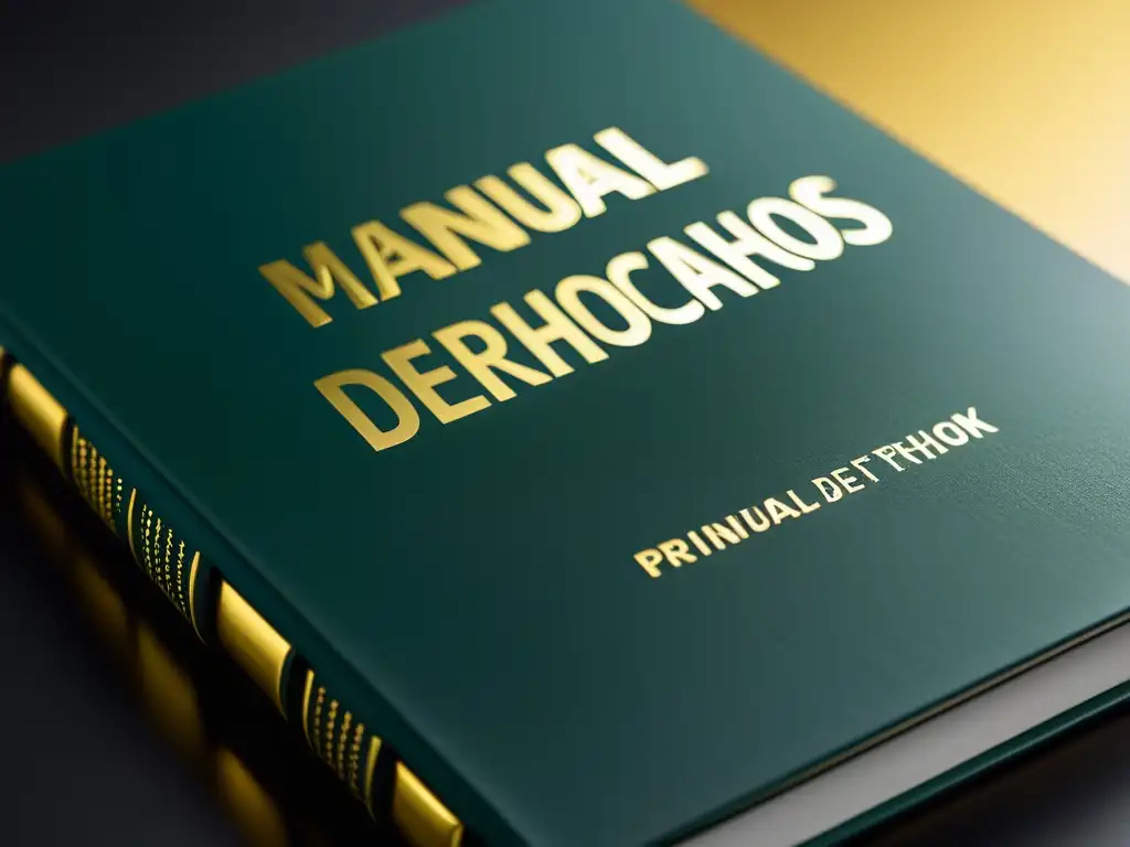 Manual de Derecho Tributario: Detalles en Oro Un manual de derecho tributario recomendado: portada elegante, detalles dorados e inscripciones en relieve transmiten autoridad y sofisticación