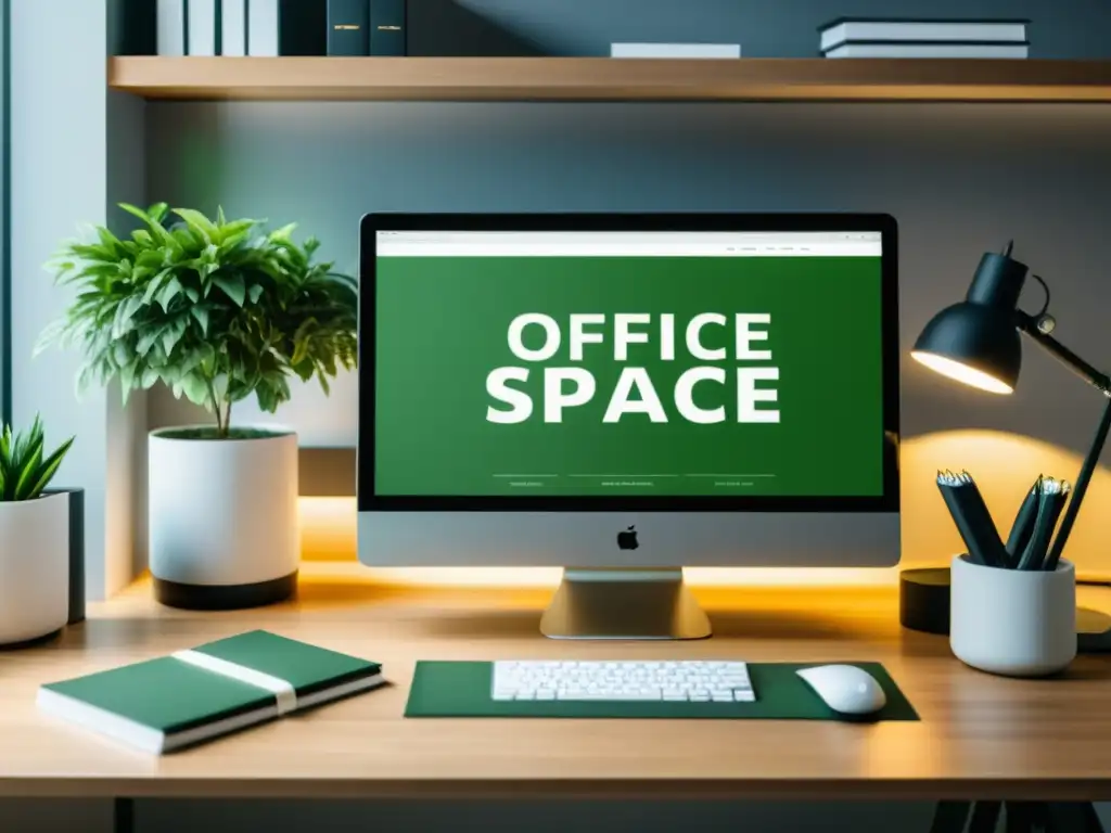 Oficina moderna y minimalista para planificación financiera Oficina moderna con claves de planificación fiscal para startups