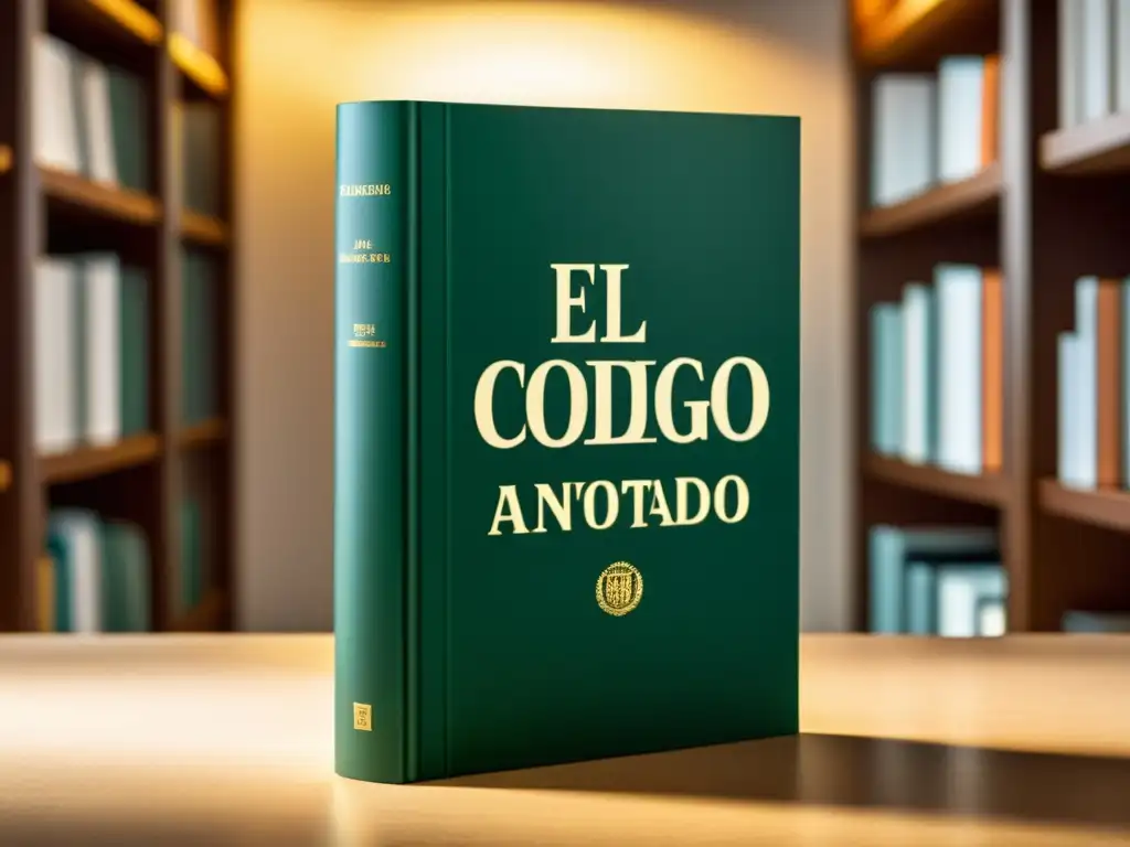 Portada detallada y profesional de 'El Código Tributario Anotado' Portada detallada y elegante de 'El Código Tributario Anotado', irradiando profesionalismo e importancia educativa