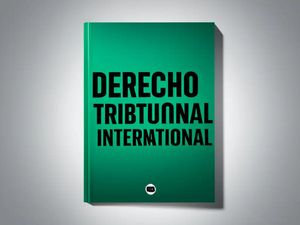 Derecho Tributario Internacional: Cubierta Impactante Portada moderna y elegante del libro 'Derecho Tributario Internacional' de Adolfo J