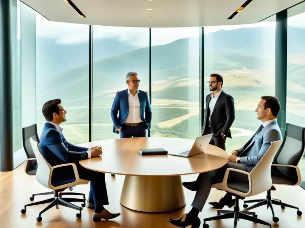 Profesionales colombianos innovan en gestión del IVA Profesionales colombianos discuten estrategias innovadoras para el manejo efectivo del IVA corporativo en Colombia en una moderna sala de juntas