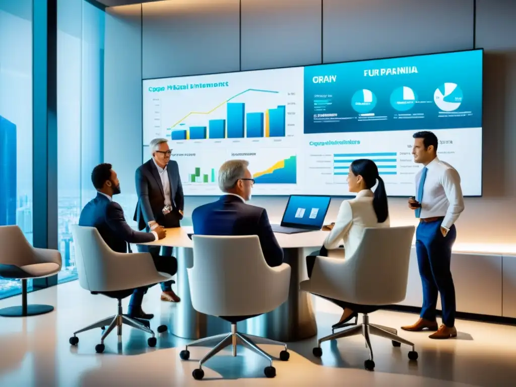 Profesionales en sesión de brainstorming: Estrategias financieras para inversiones internacionales en México Profesionales en oficina moderna planificando impuestos e inversiones extranjeras en México