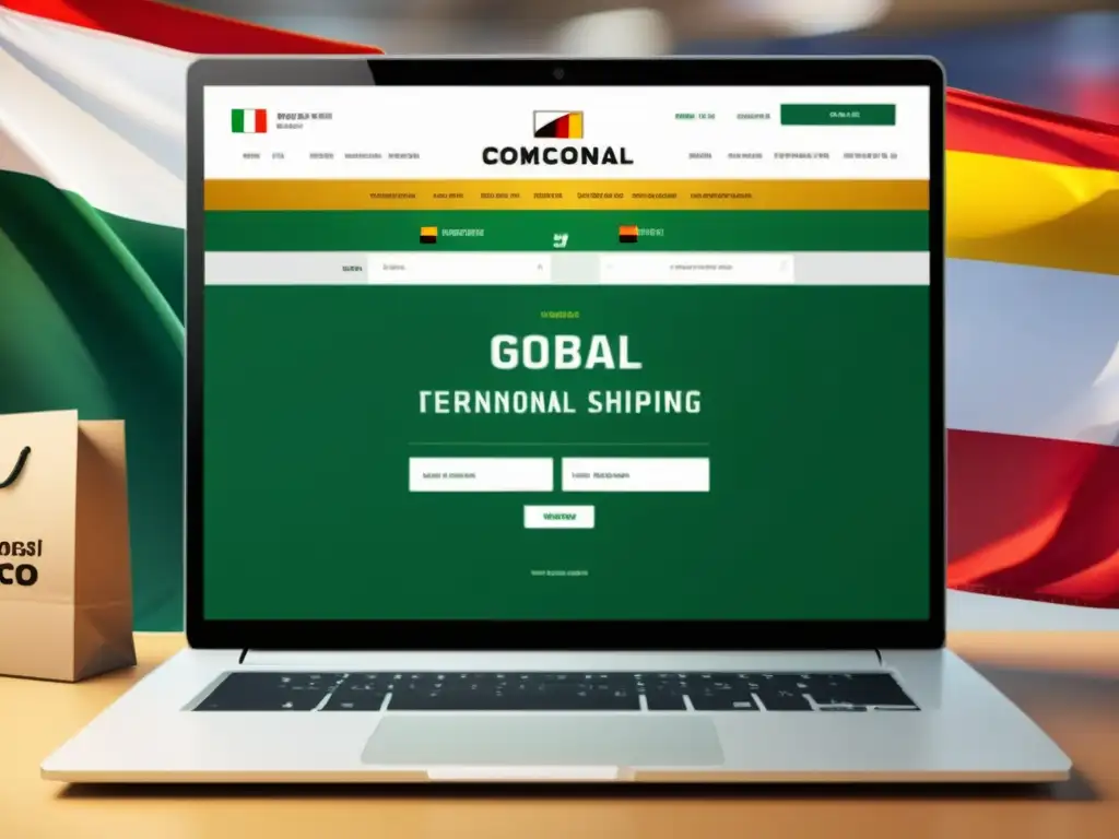Tienda virtual internacional de alta calidad en México Una tienda de comercio electrónico moderna con envío internacional, diseño profesional, exhibición clara de productos y proceso de pago fluido