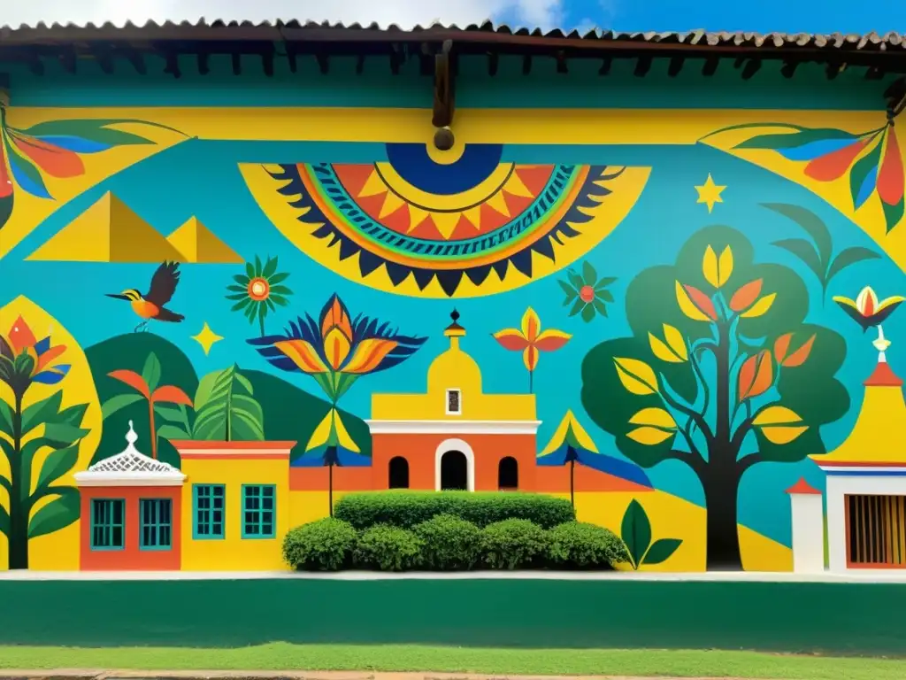 Murales vibrantes: Arte y cultura colombiana Vibrante mural cultural en Colombia con incentivos fiscales cultura arte Colombia